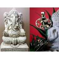 Pendentif Citrine - Pendentif indien - Bijoux indiens